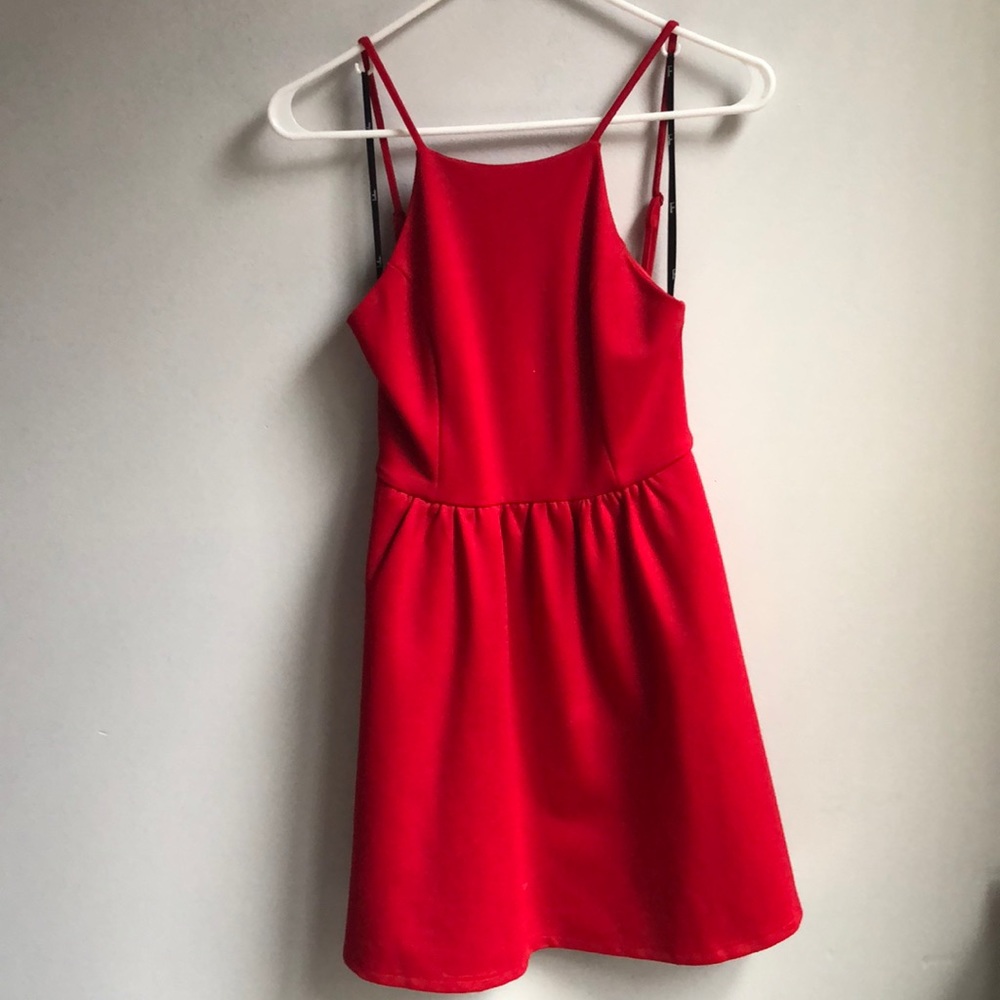 lulus red dress